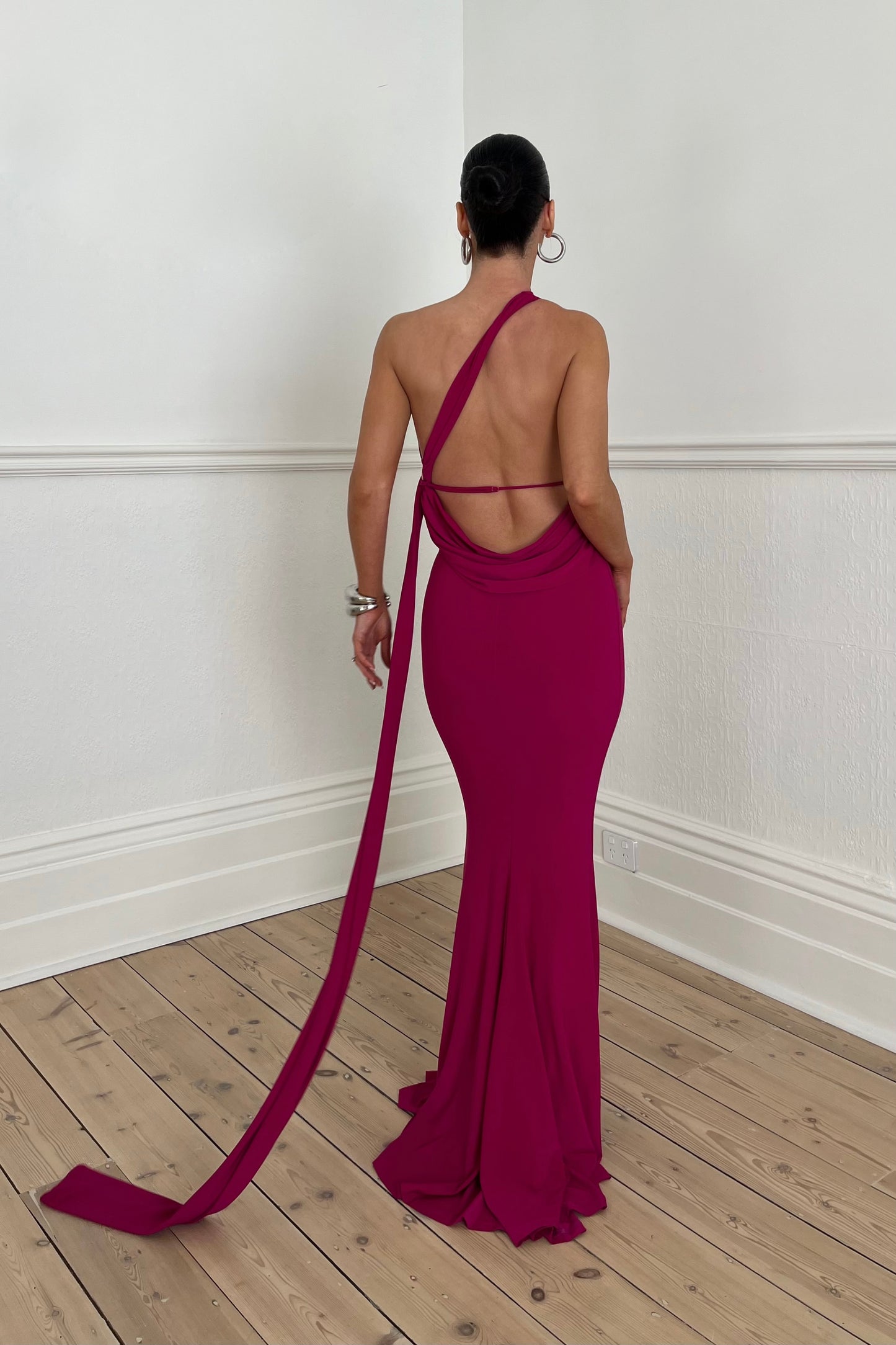 SOFIA GOWN - DEEP BERRY