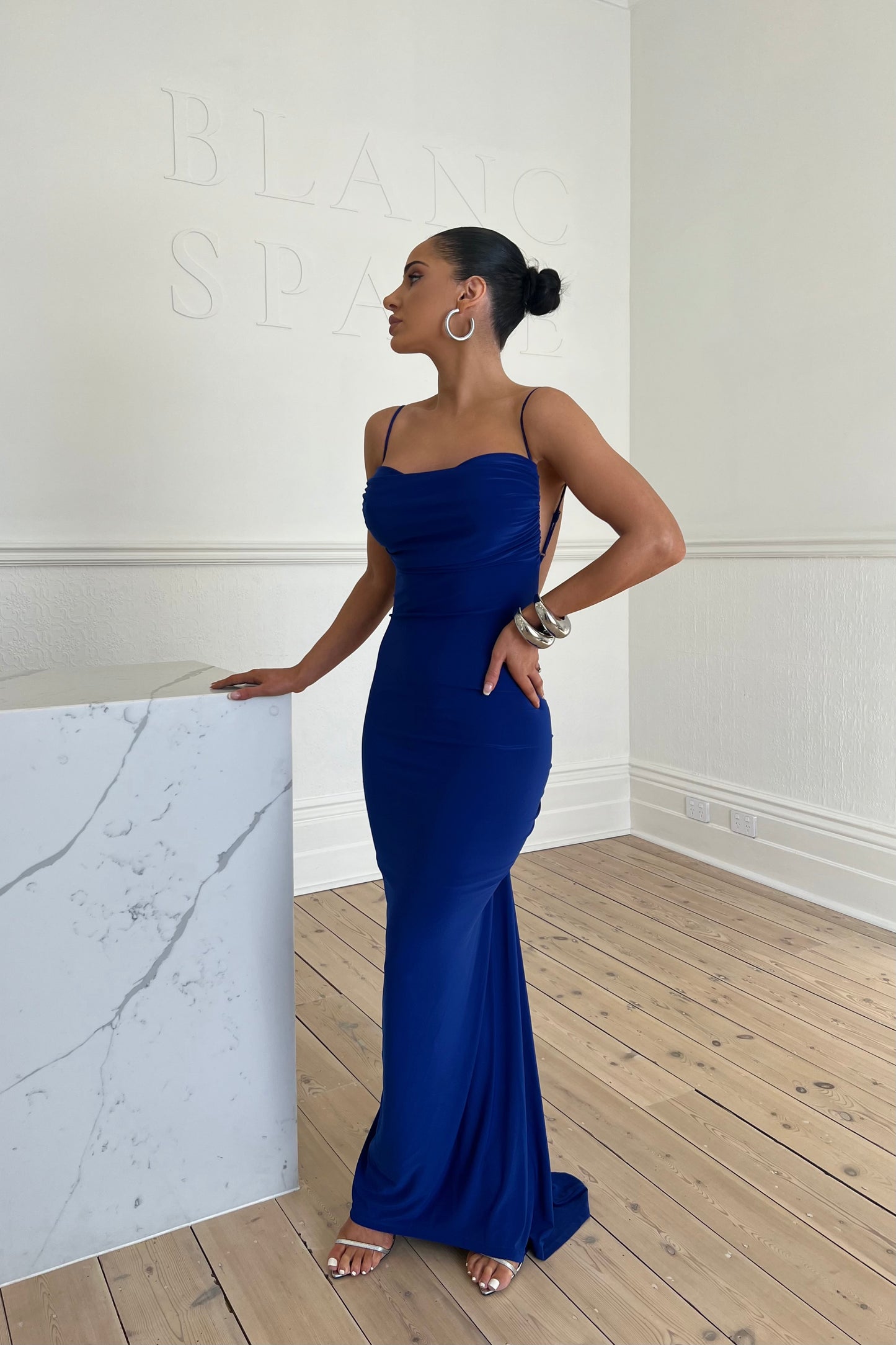 CELINA DRESS - ROYAL BLUE
