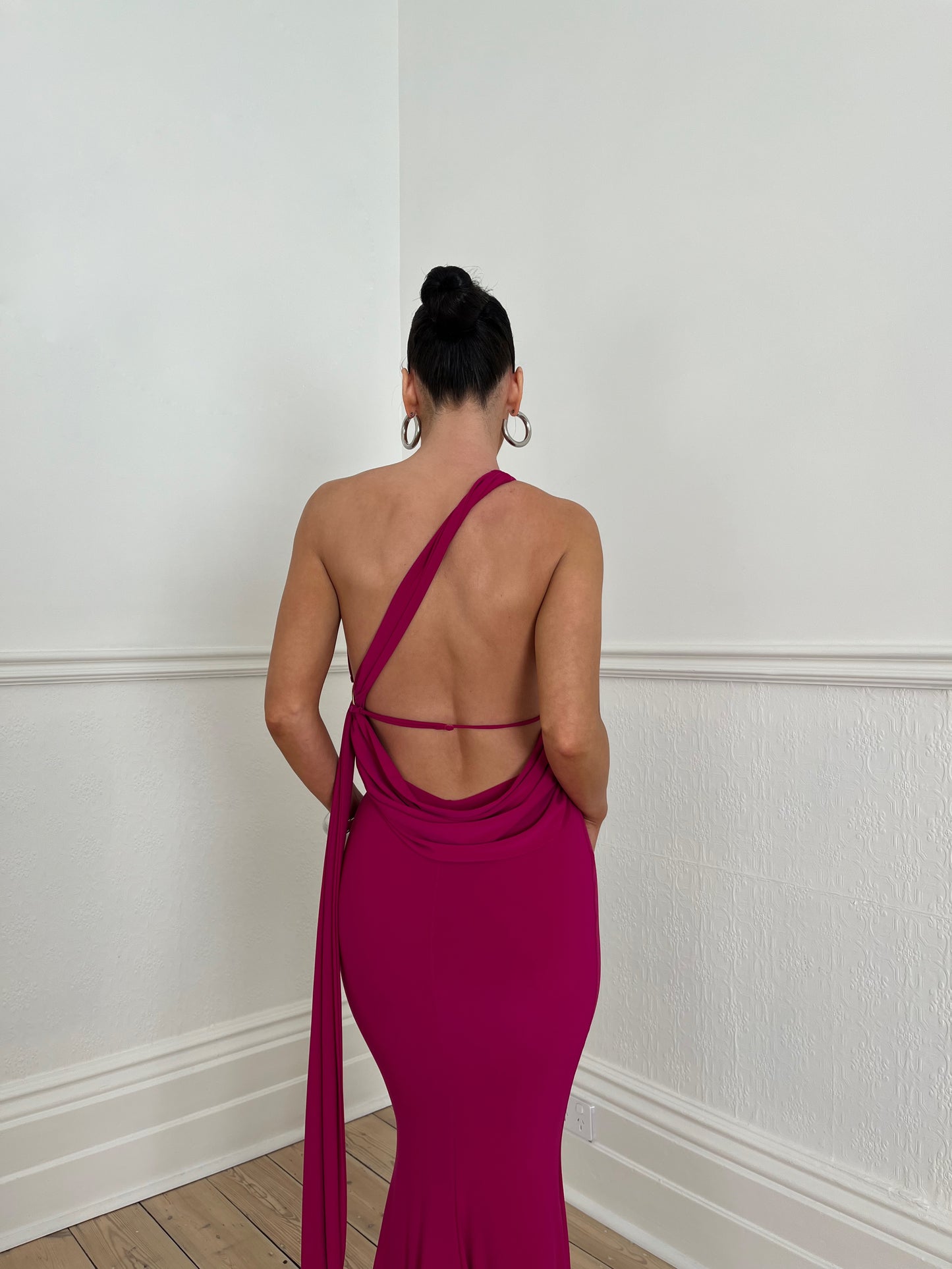 SOFIA GOWN - DEEP BERRY