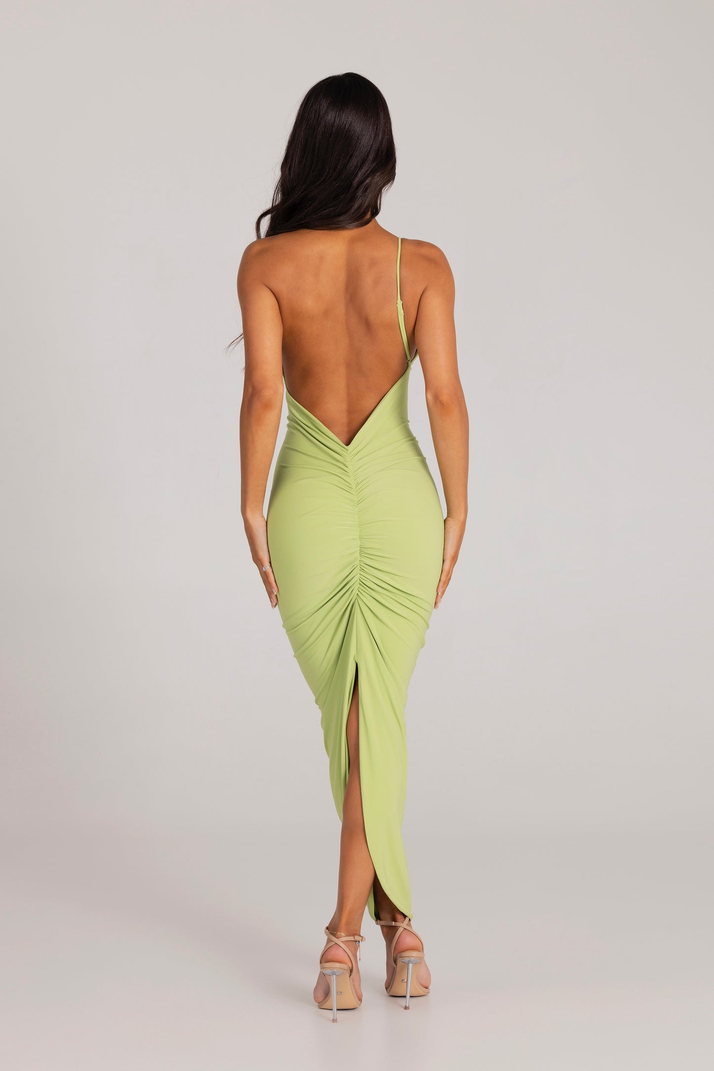 LYDIA DRESS - LIME GREEN