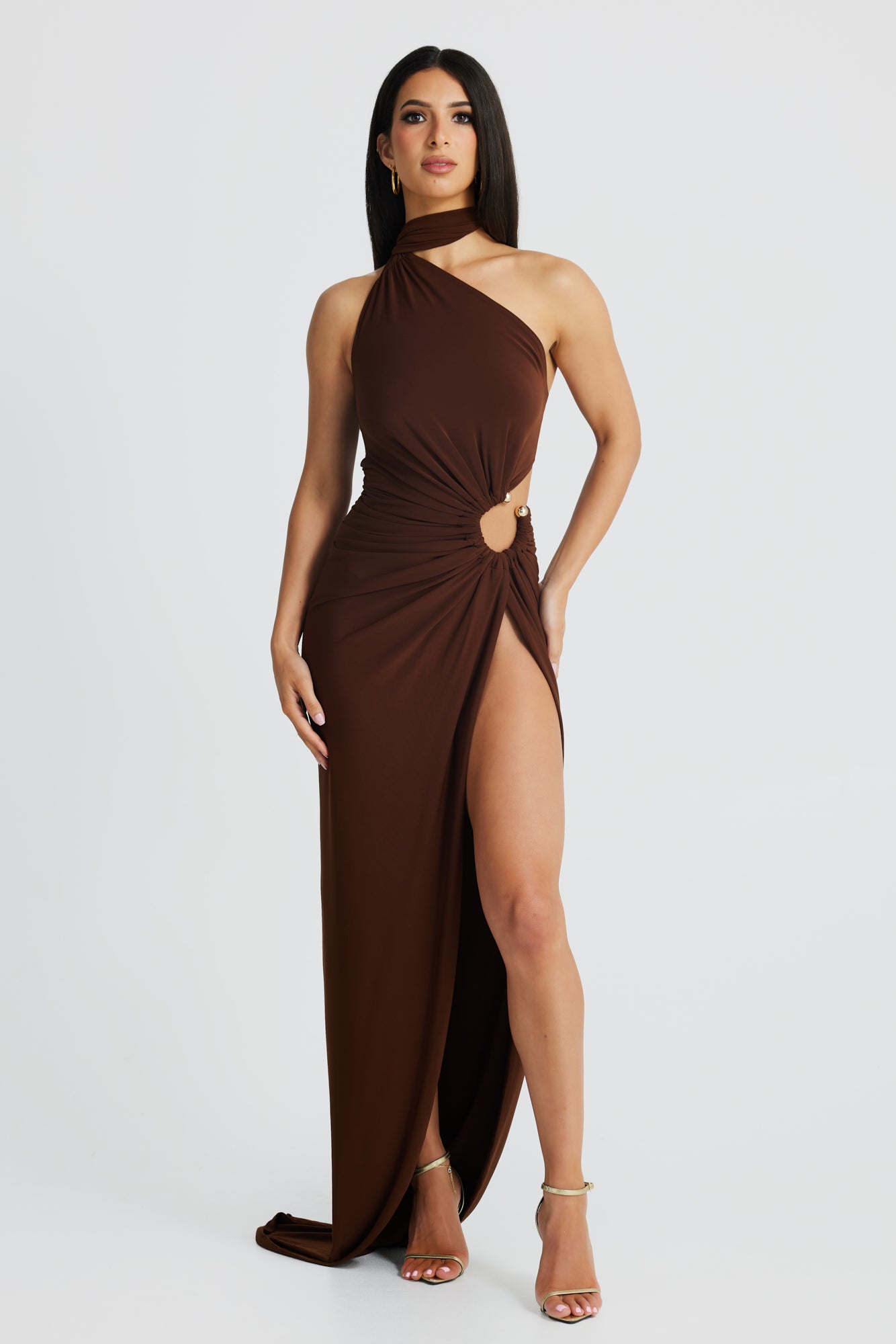 BIANKA GOWN - CHOCOLATE