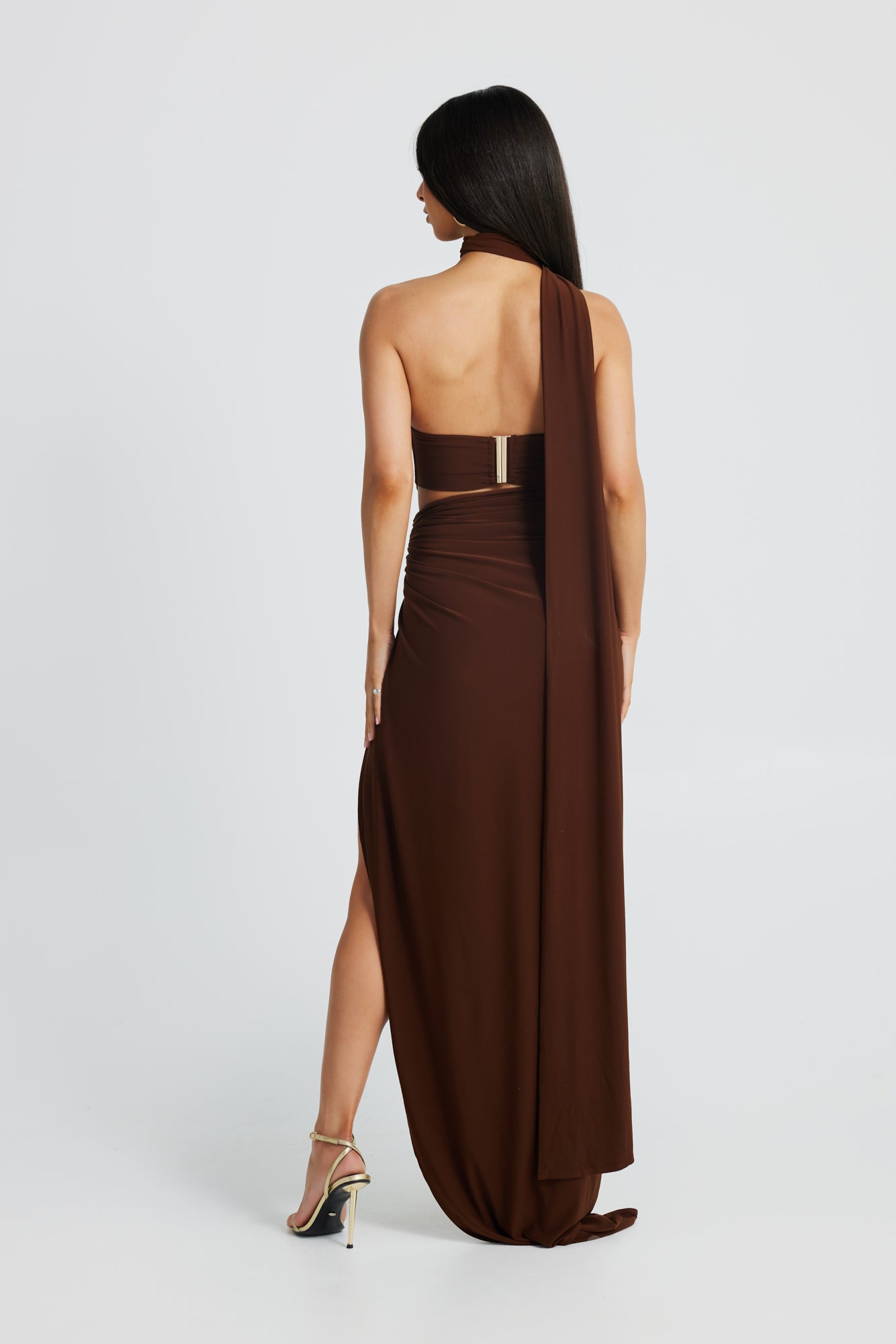 BIANKA GOWN - CHOCOLATE
