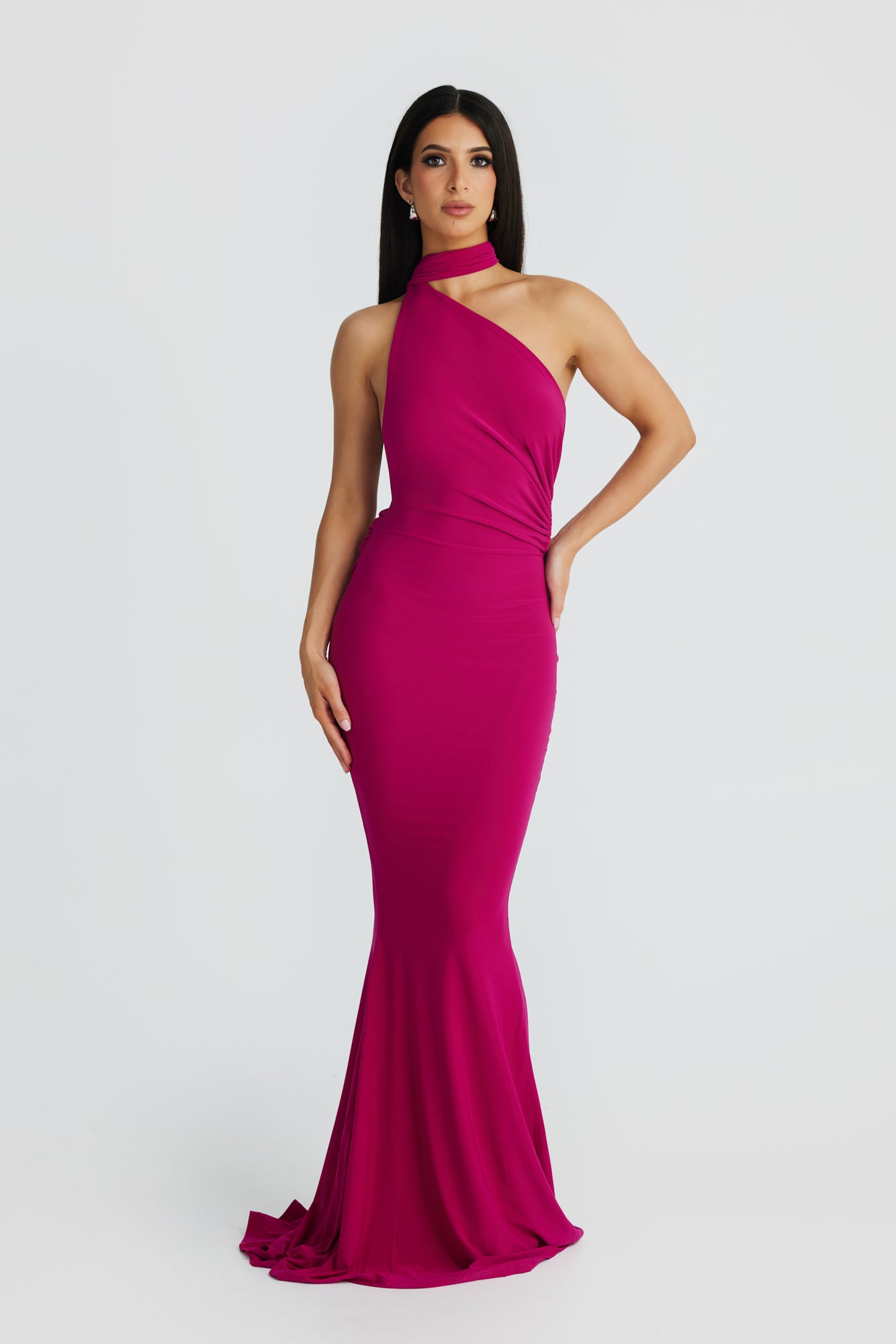 SOFIA GOWN - DEEP BERRY