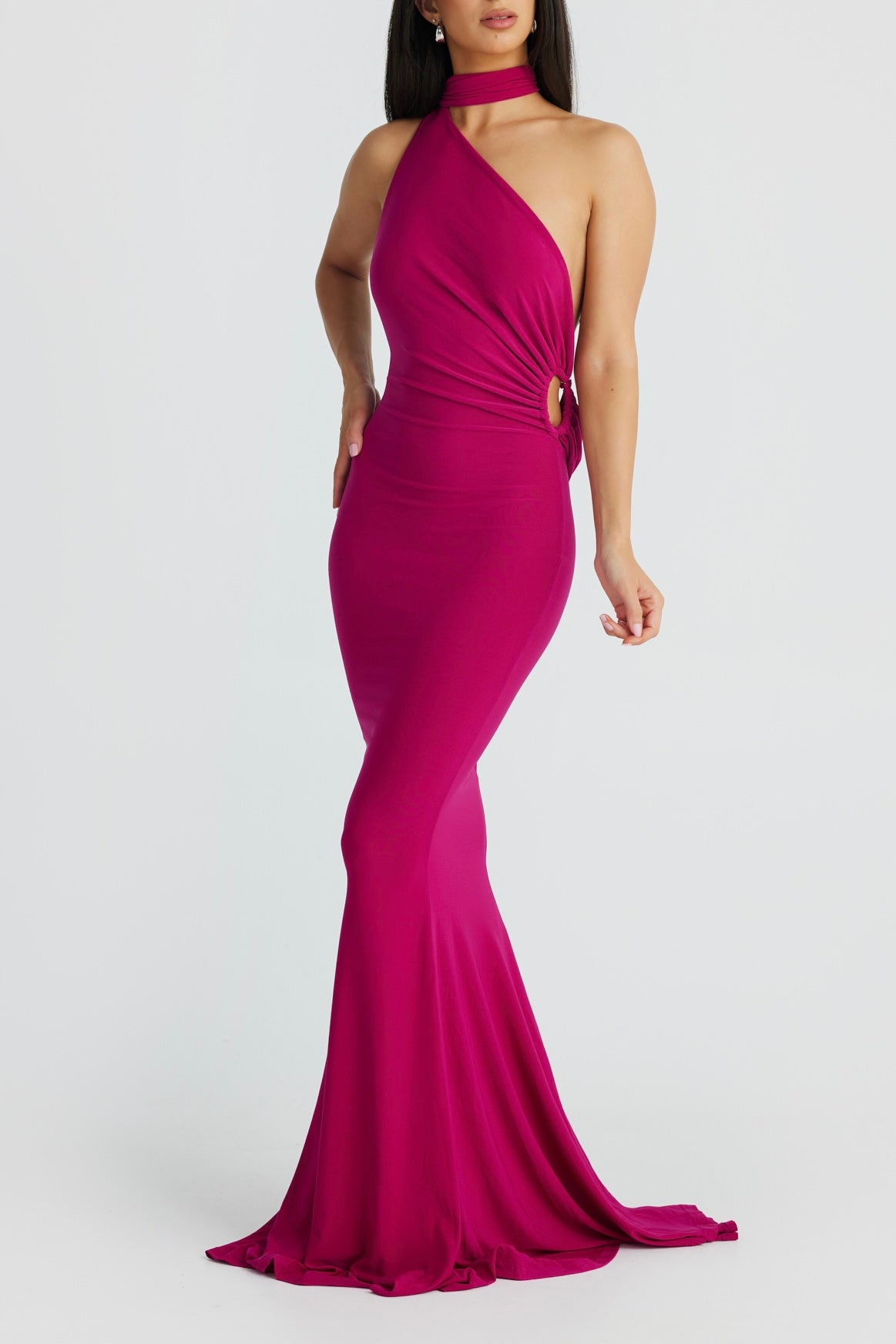 SOFIA GOWN - DEEP BERRY