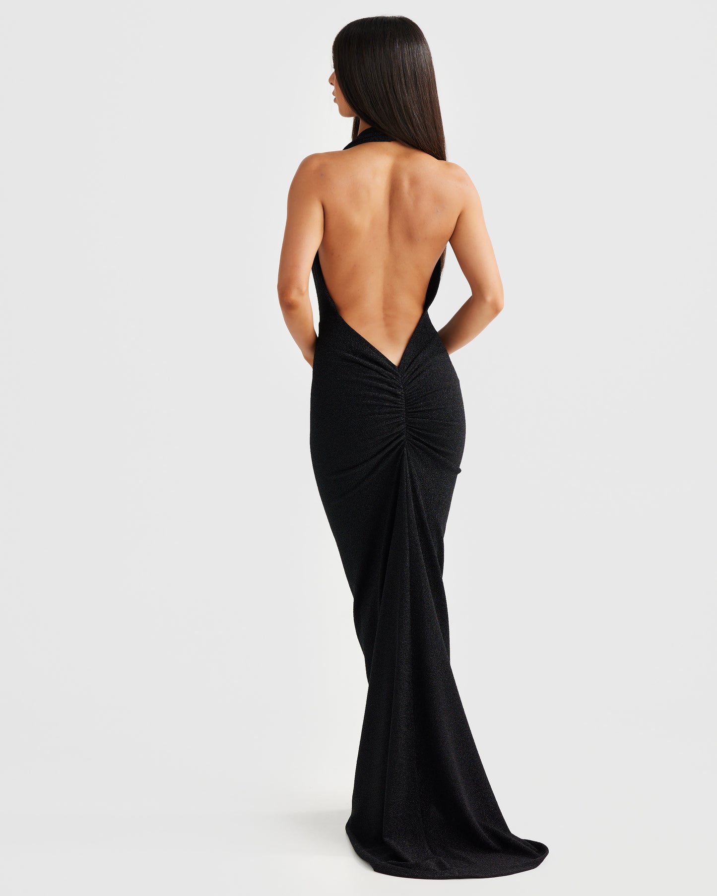 MARIA GOWN - BLACK FOIL