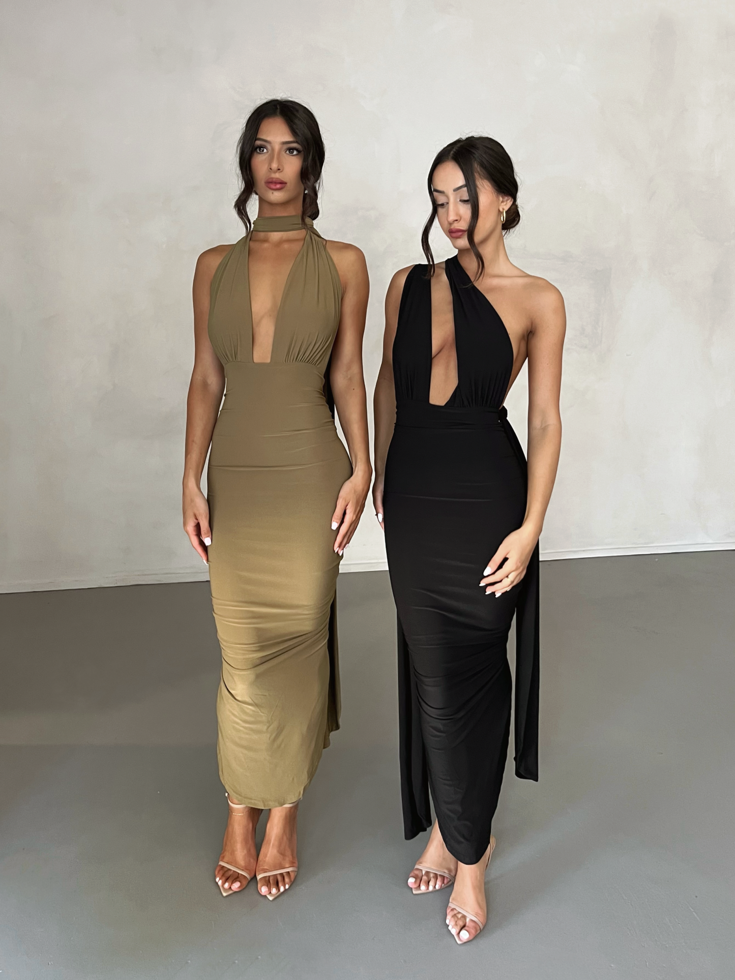 MELROSE MULTI-WAY DRESS - KHAKI