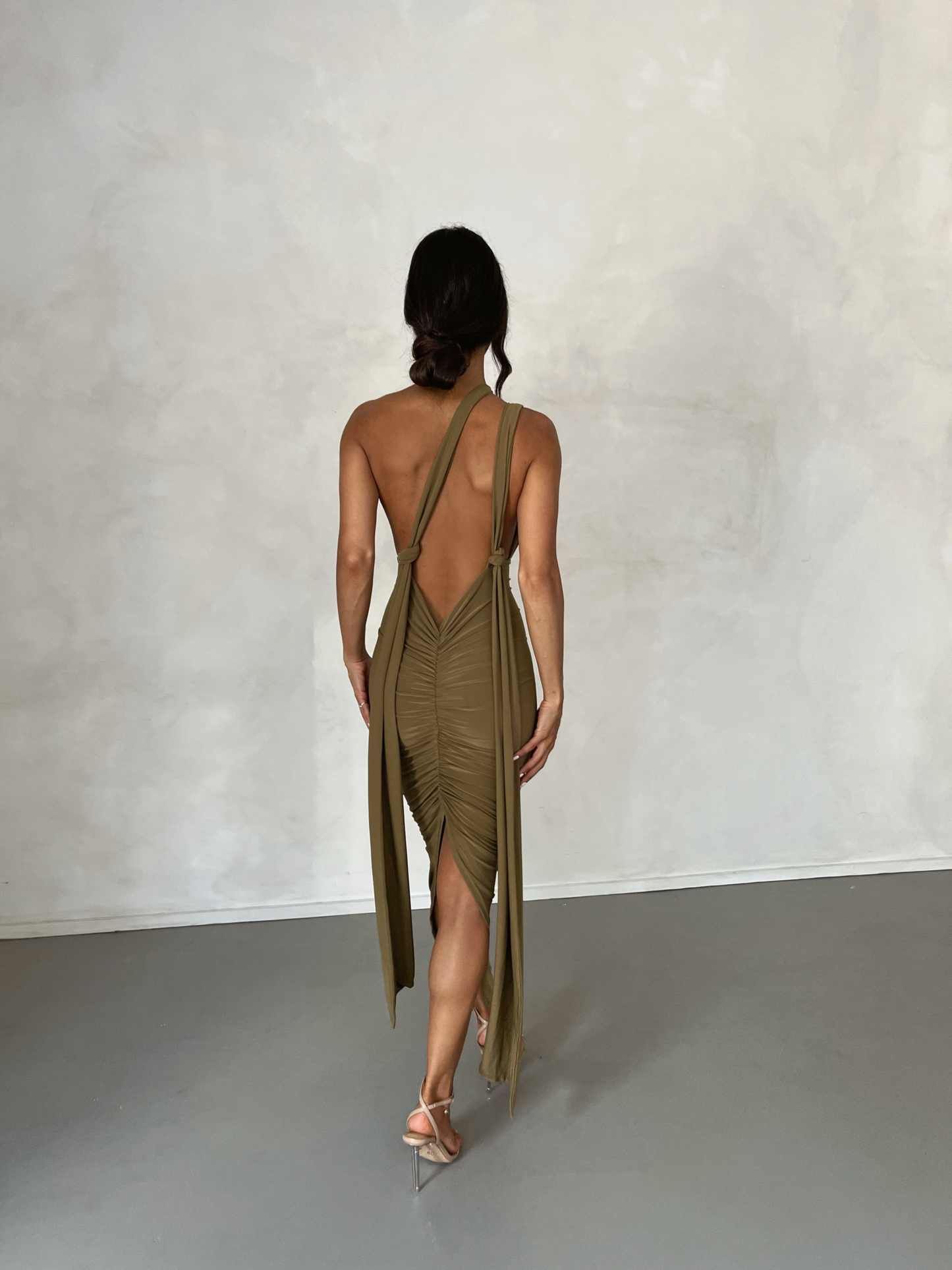 MELROSE MULTI-WAY DRESS - KHAKI
