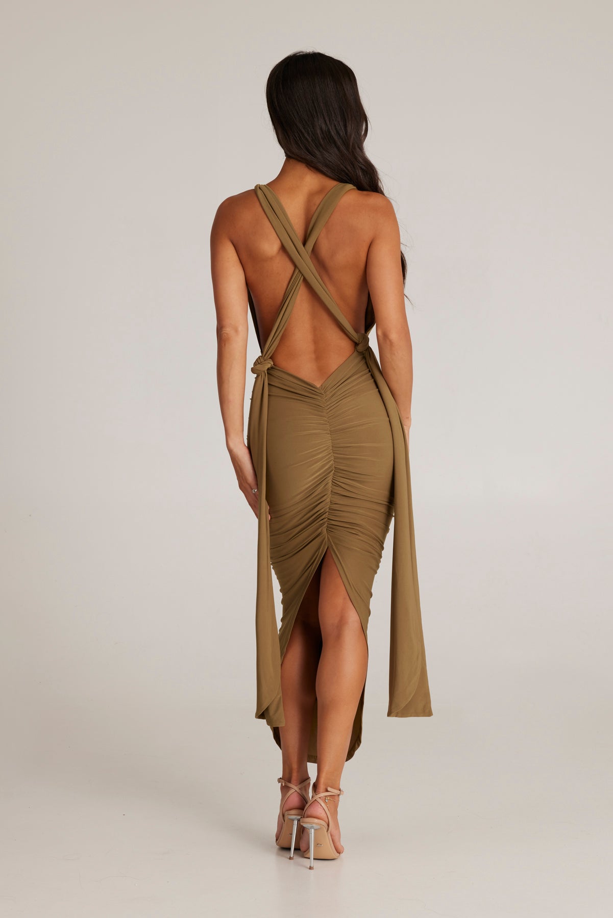 MELROSE MULTI-WAY DRESS - KHAKI