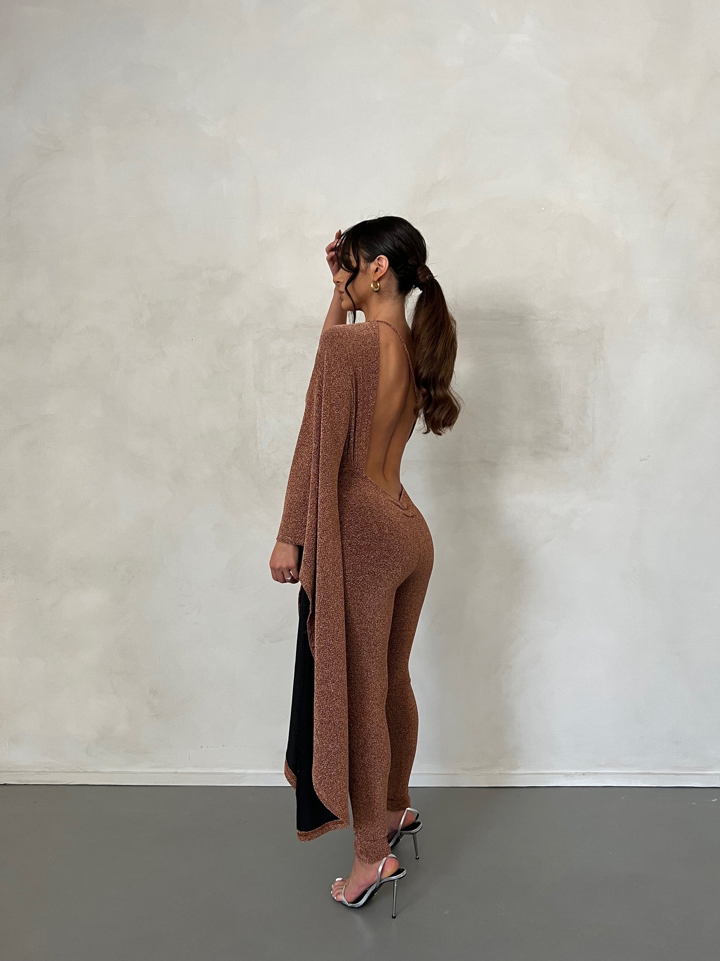 REZI CATSUIT - BRONZE GOLD FOIL