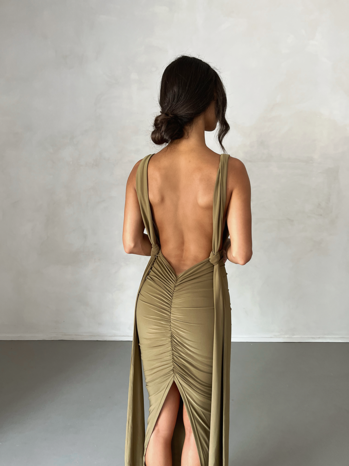 MELROSE MULTI-WAY DRESS - KHAKI