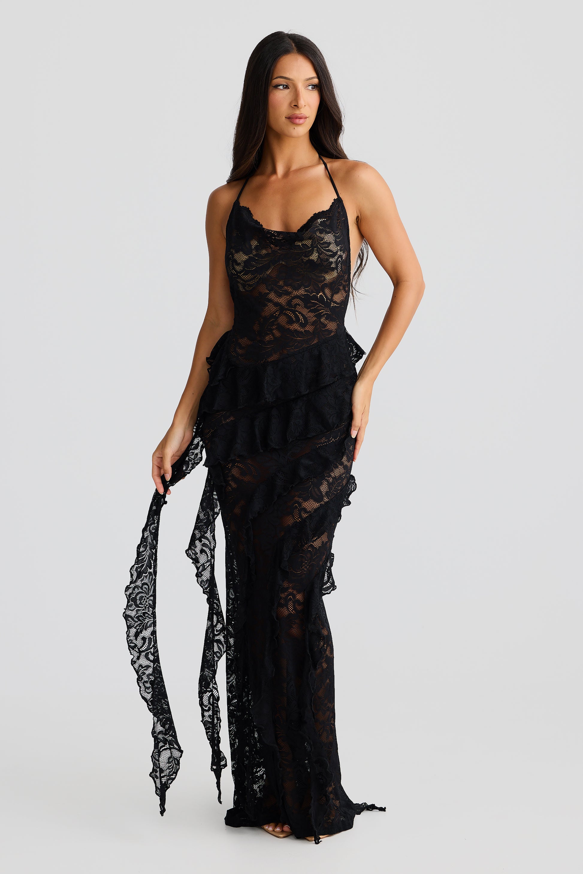 Melani The Label Leviah Dress - Black LACE | JAUS LARGE / Black LACE Melani The Label Leviah Dress - Black LACE | JAUS LARGE / Black LACE