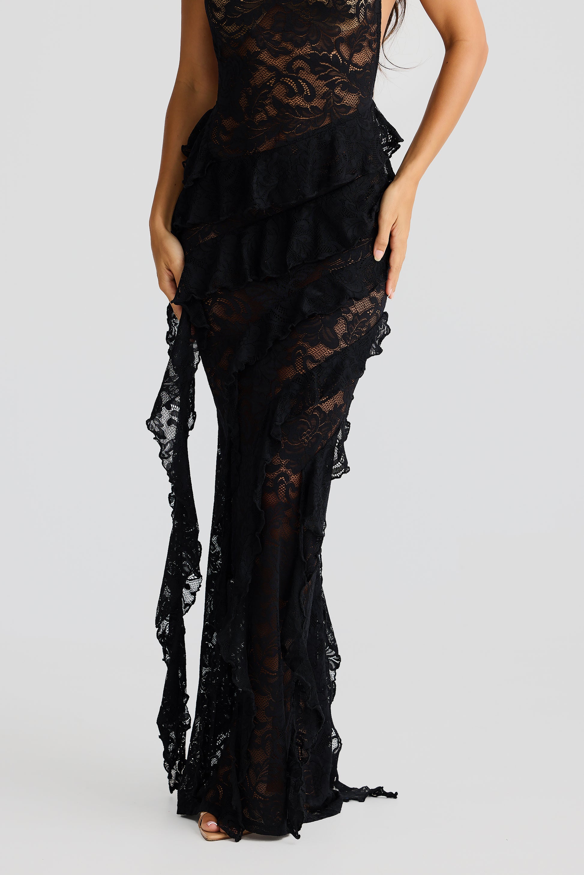 Melani The Label Leviah Dress - Black LACE | JAUS LARGE / Black LACE Melani The Label Leviah Dress - Black LACE | JAUS LARGE / Black LACE