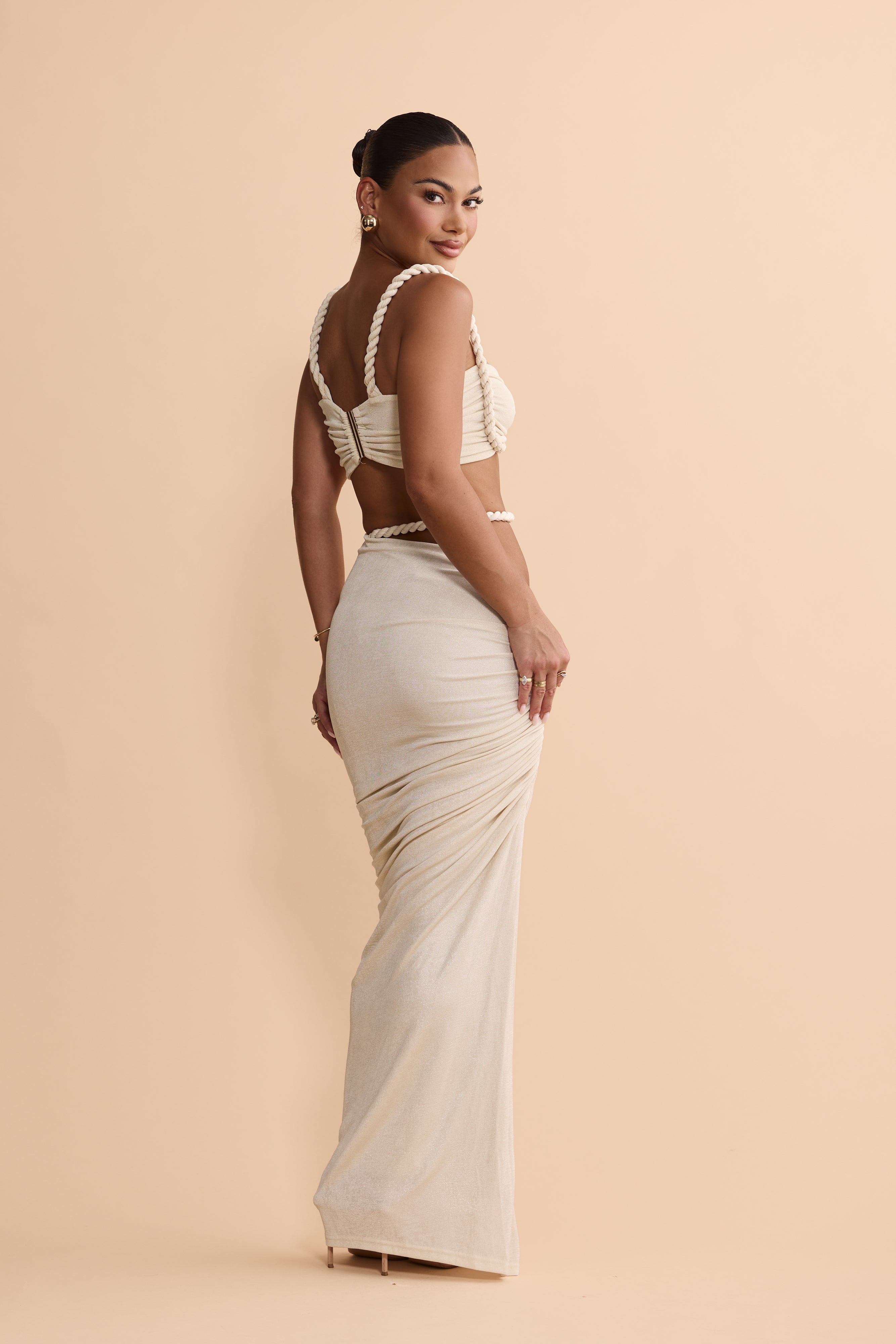 Ahria Sweetheart Crop | Pearl Marble | Melani The Label – Melani