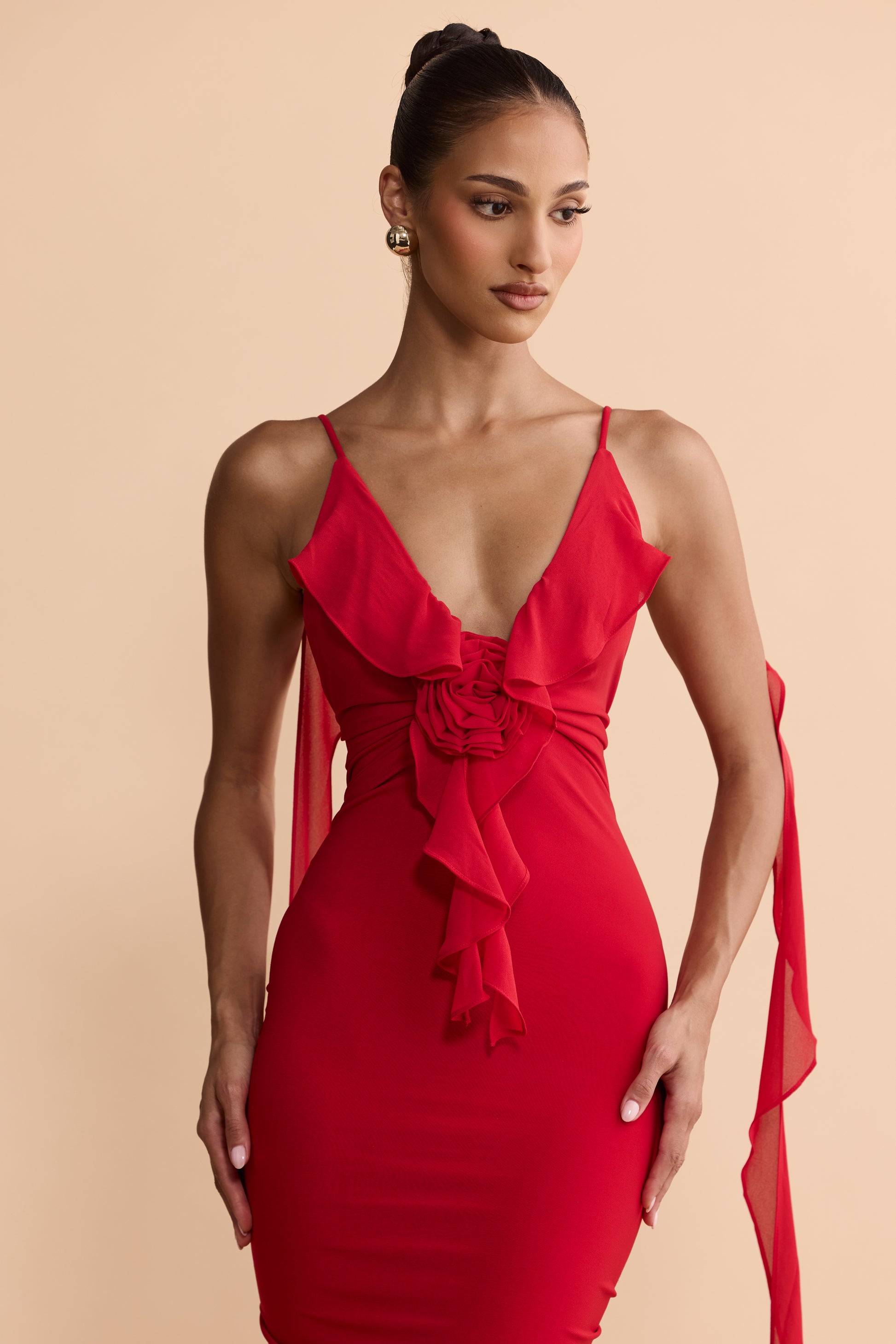 daniela red dress MELANI THE LABEL Women's Dresses DANIELA