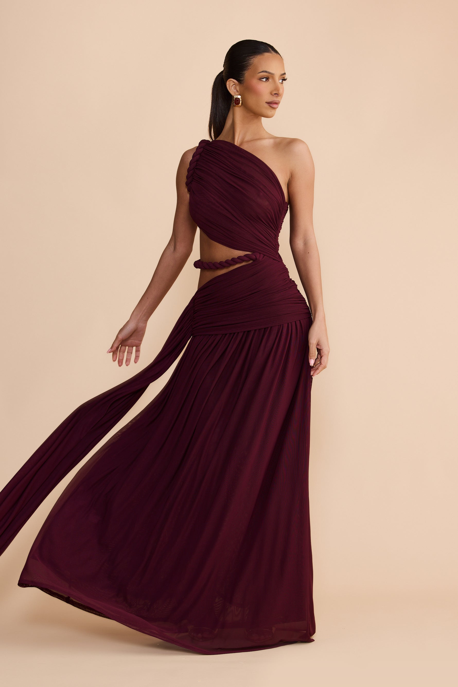 IZALIA GOWN - PLUM