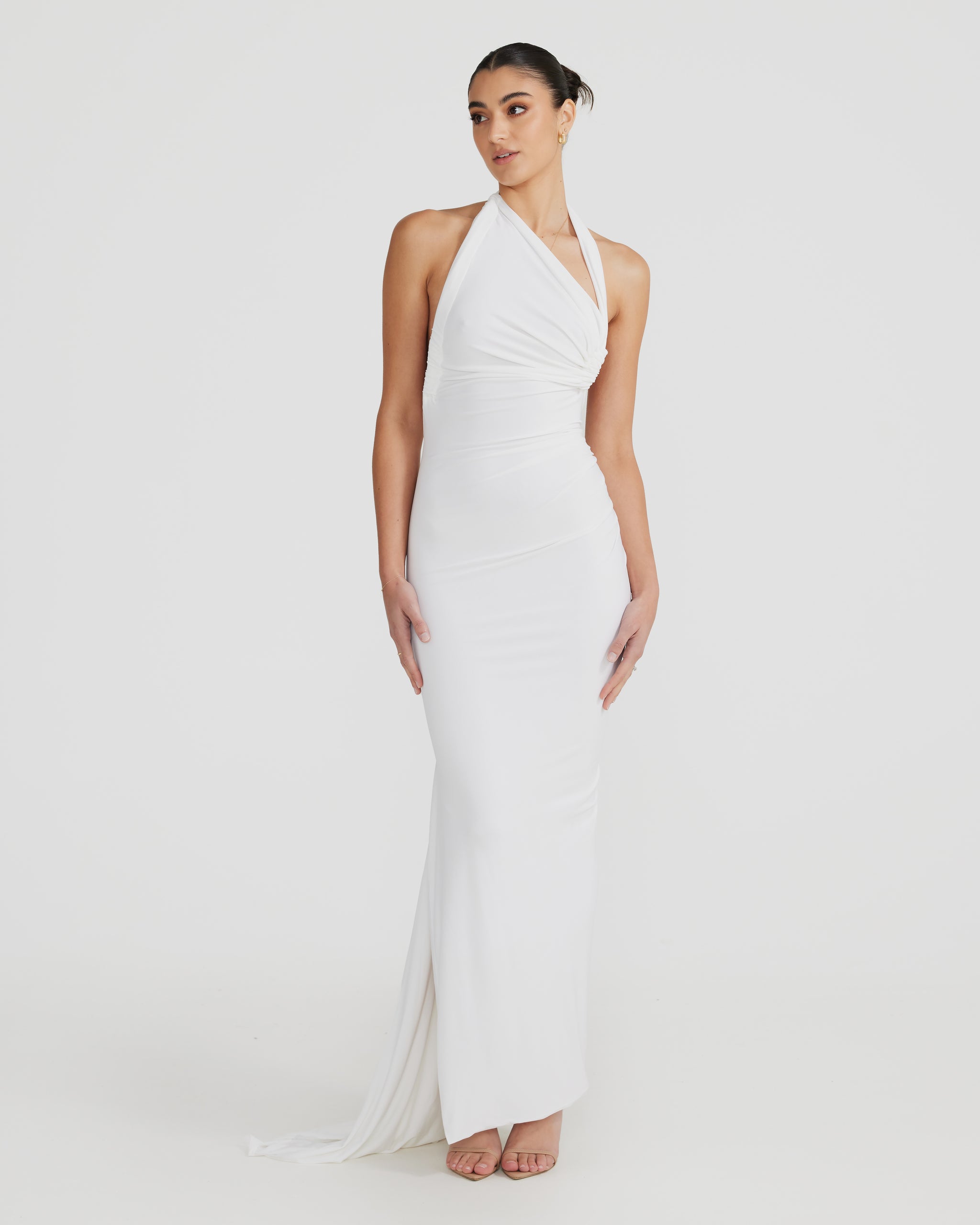 IVANA MULTIWAY GOWN – WHITE – Melani the label