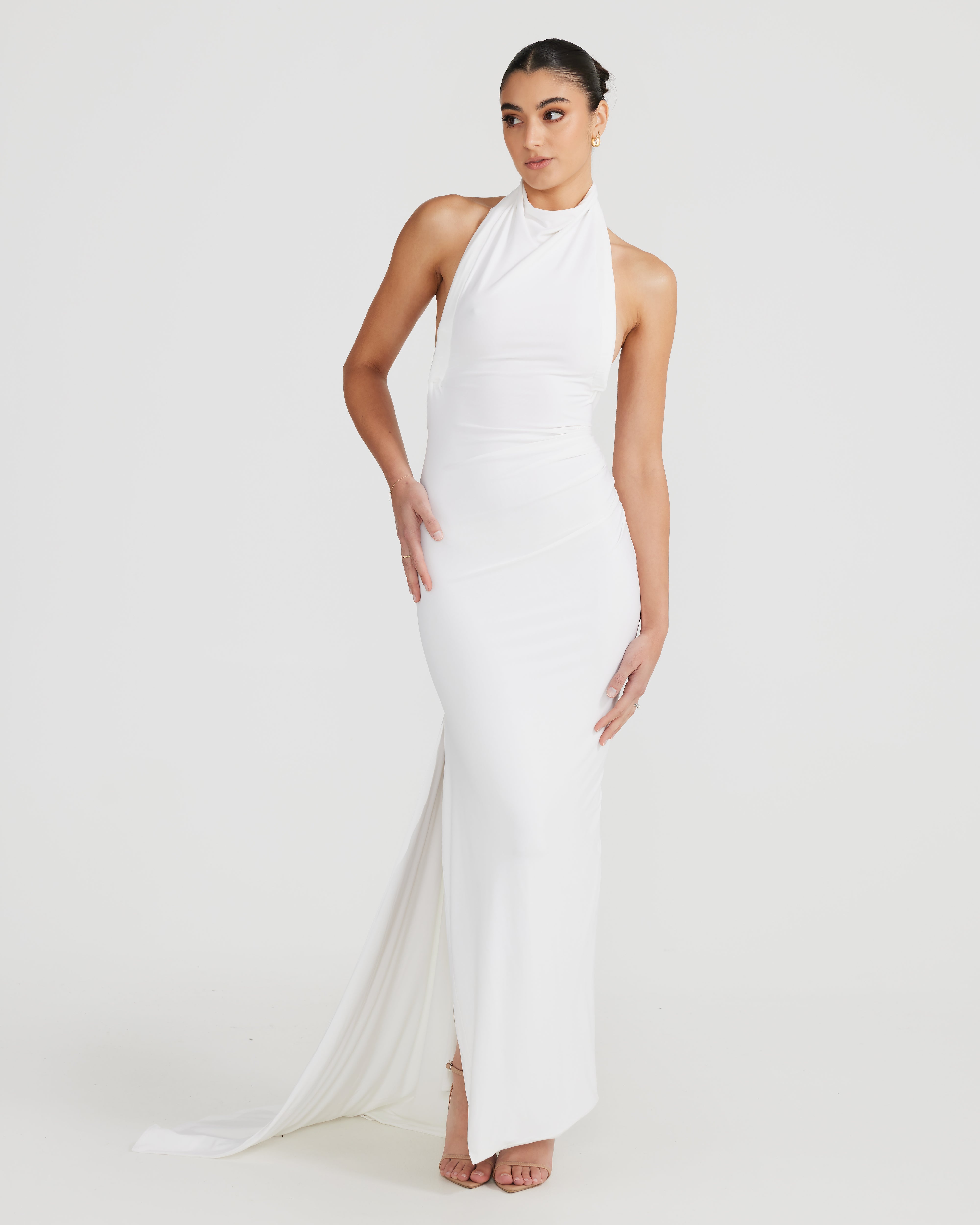 IVANA MULTIWAY GOWN – WHITE – Melani the label