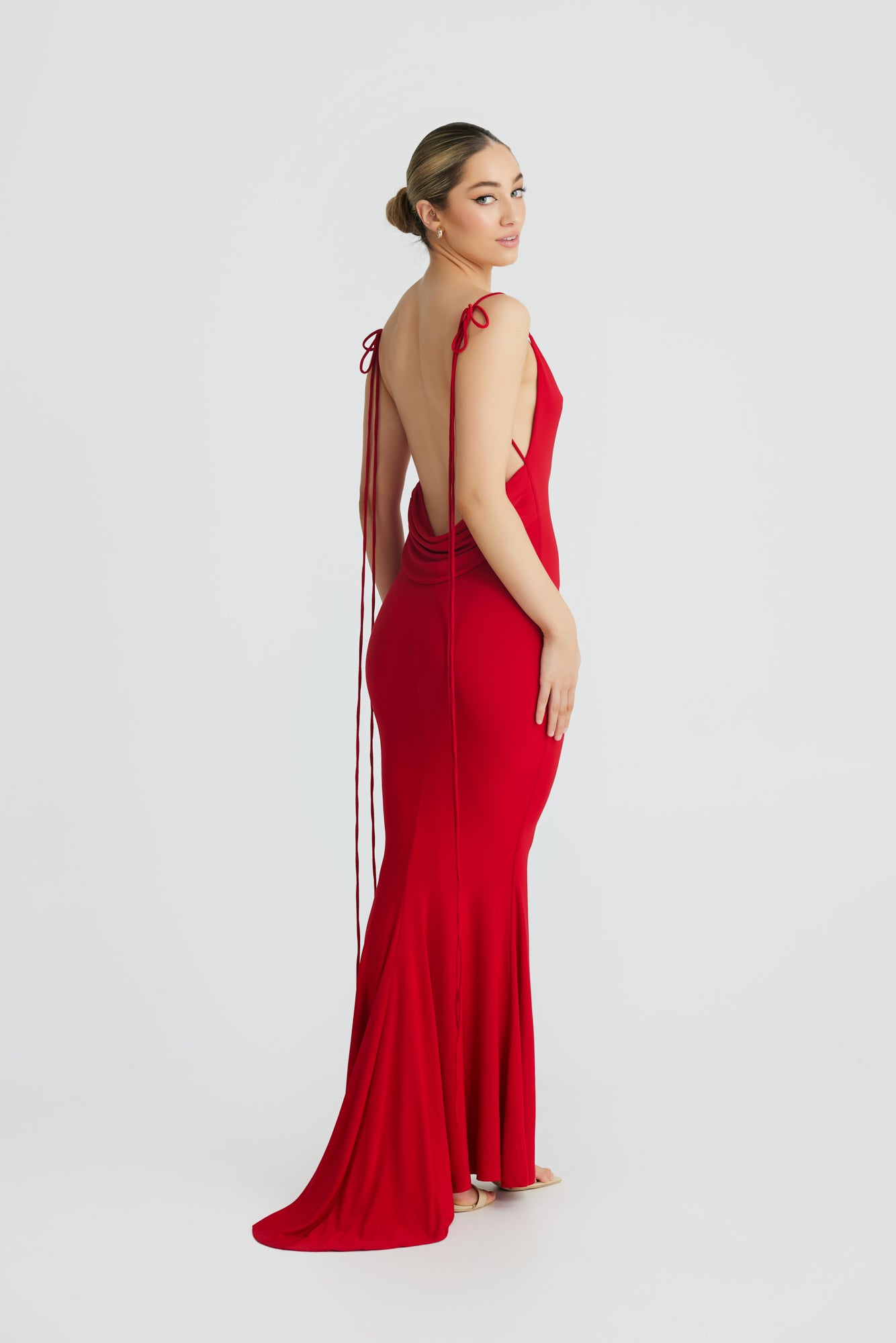 CRISTINA MERMAID GOWN - RED