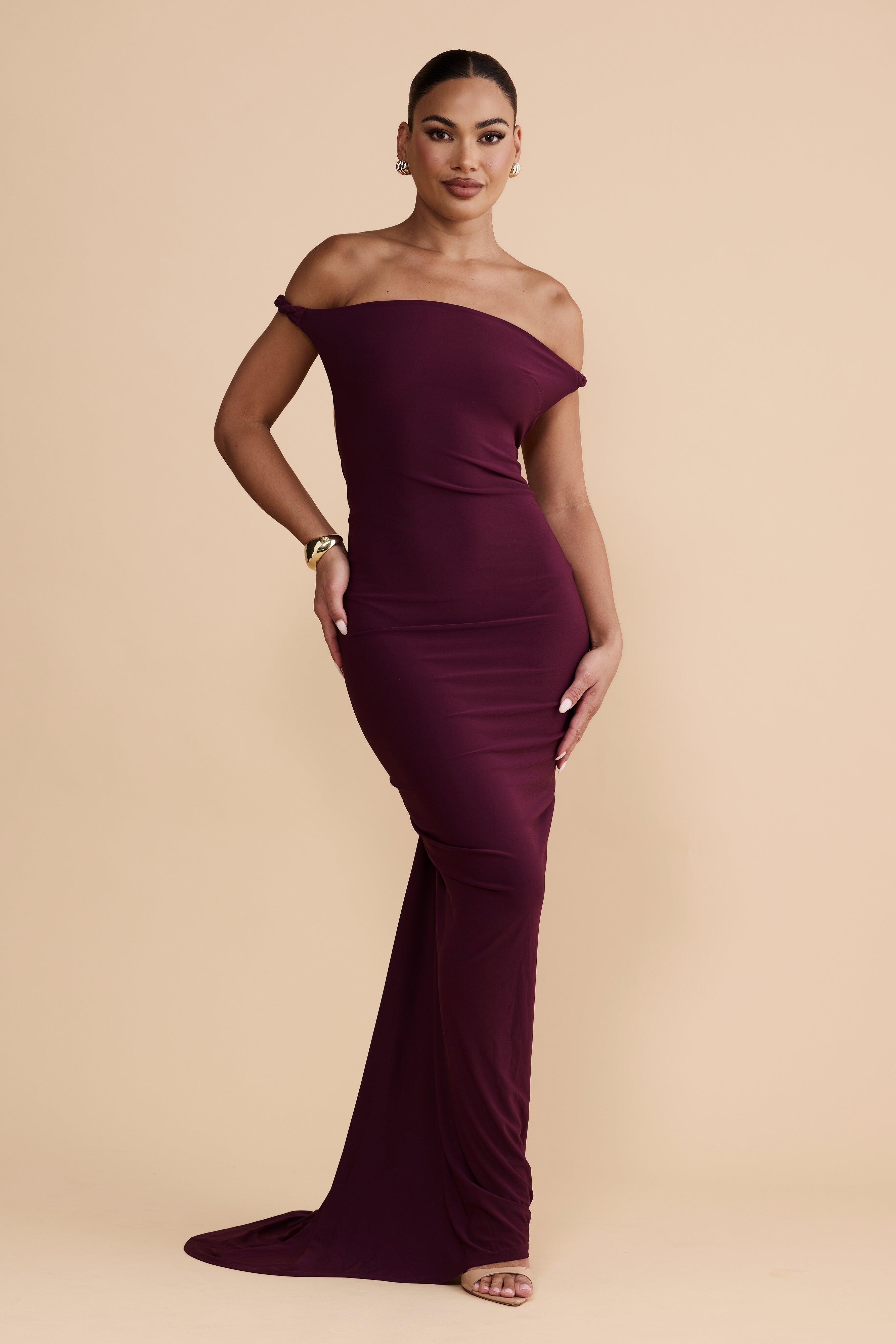 Maia Backless Gown | Mulberry | Melani The Label – Melani the label