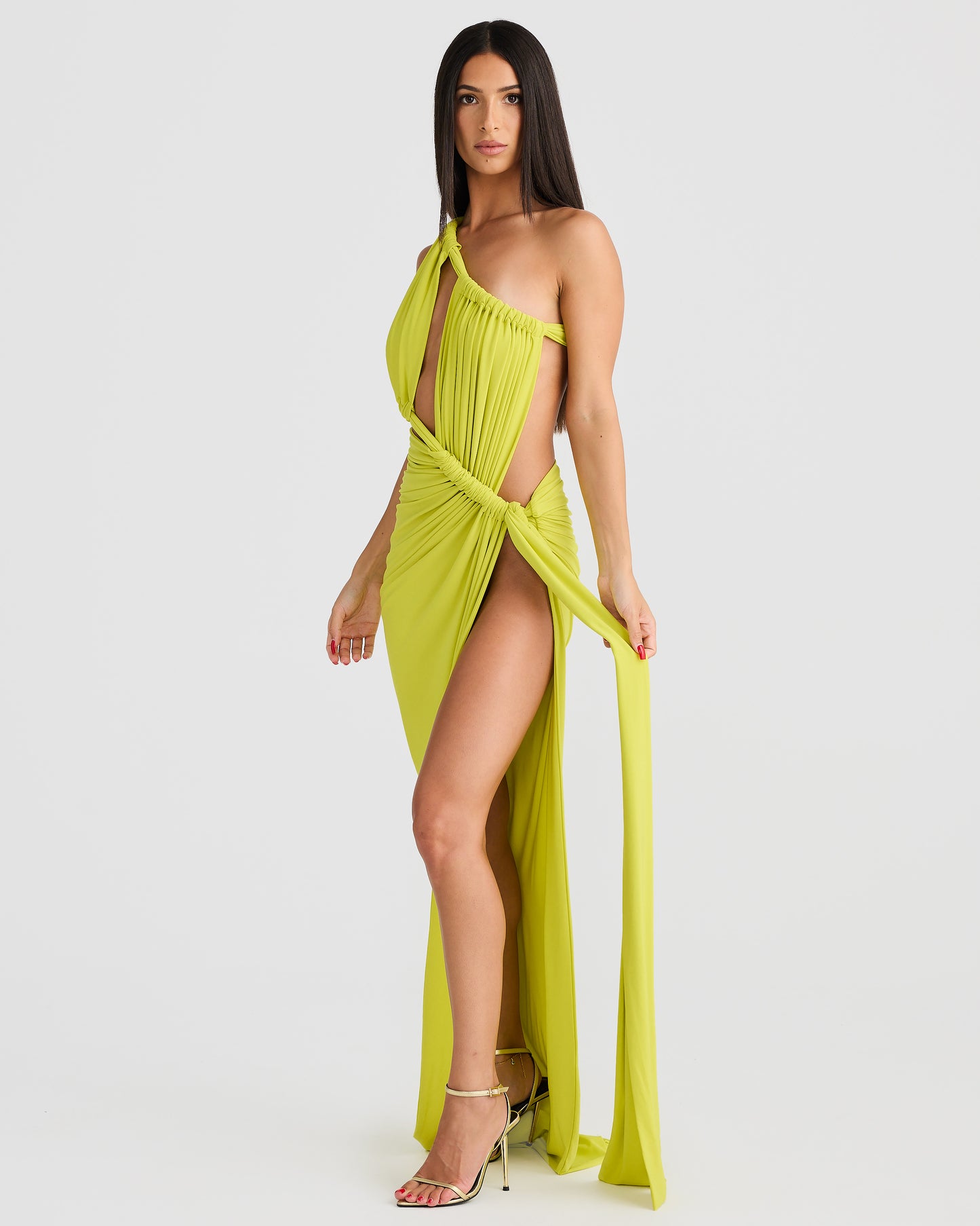APHRODITE GOWN - CHARTREUSE