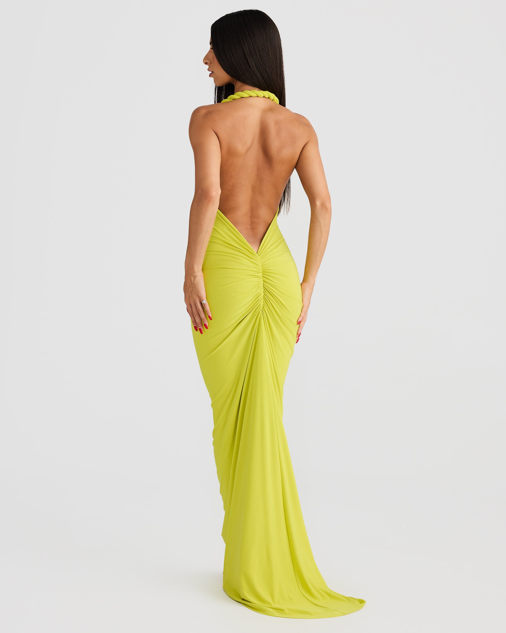 MULTI-WAY MAIA GOWN - CHARTREUSE