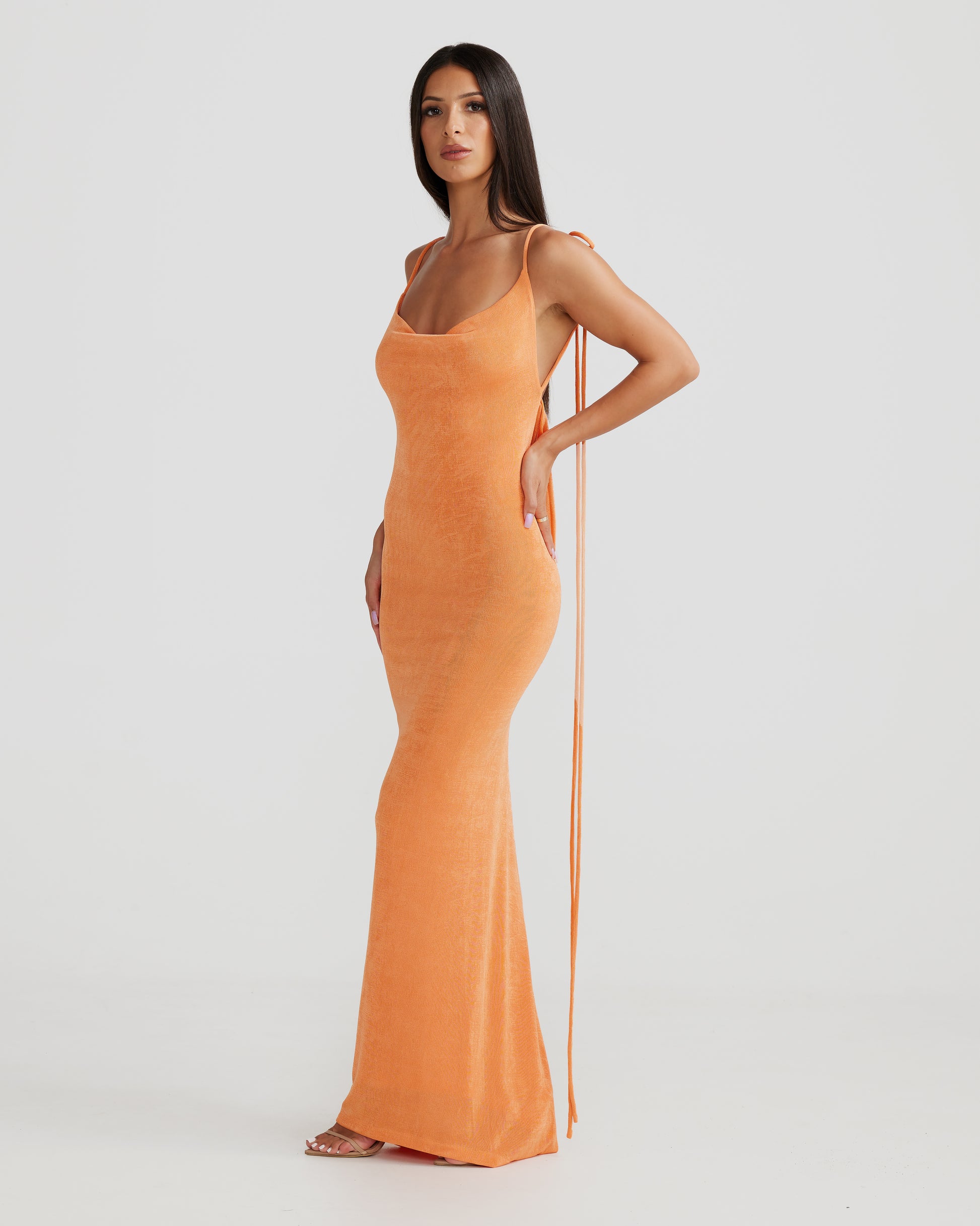 k label orange dress The K Label