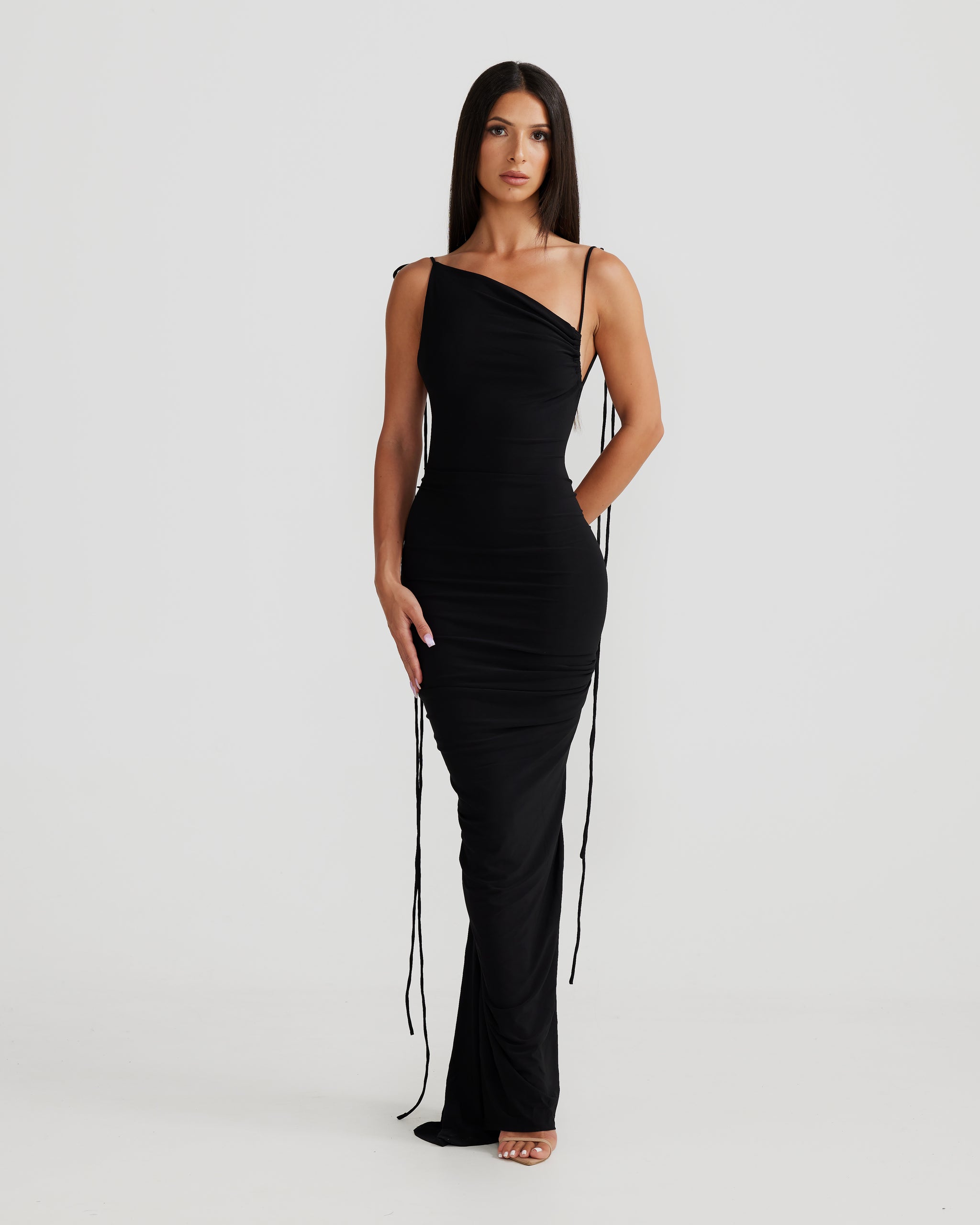 GIA GOWN - BLACK – Melani the label