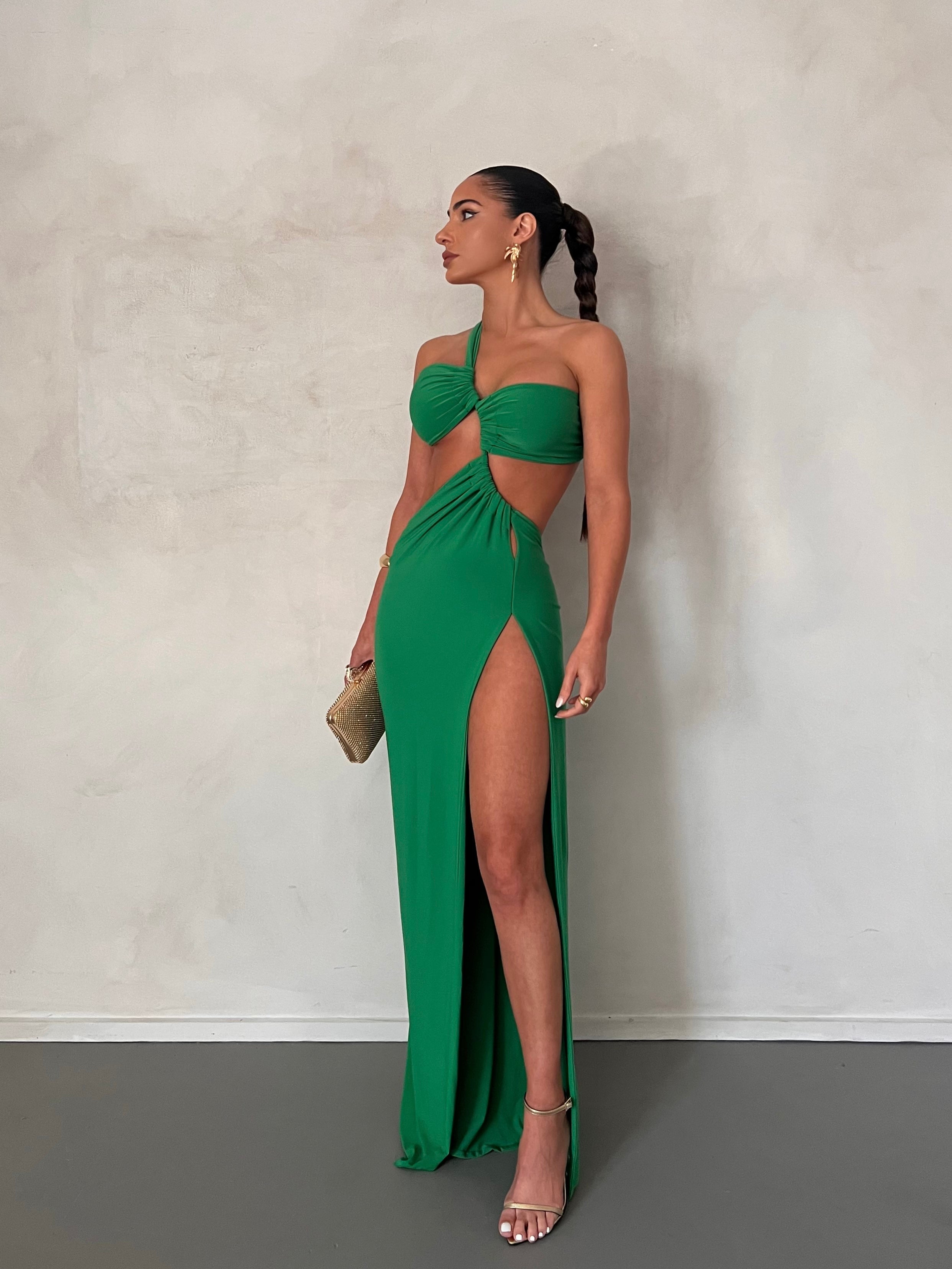 EVE GOWN - GREEN – Melani the label