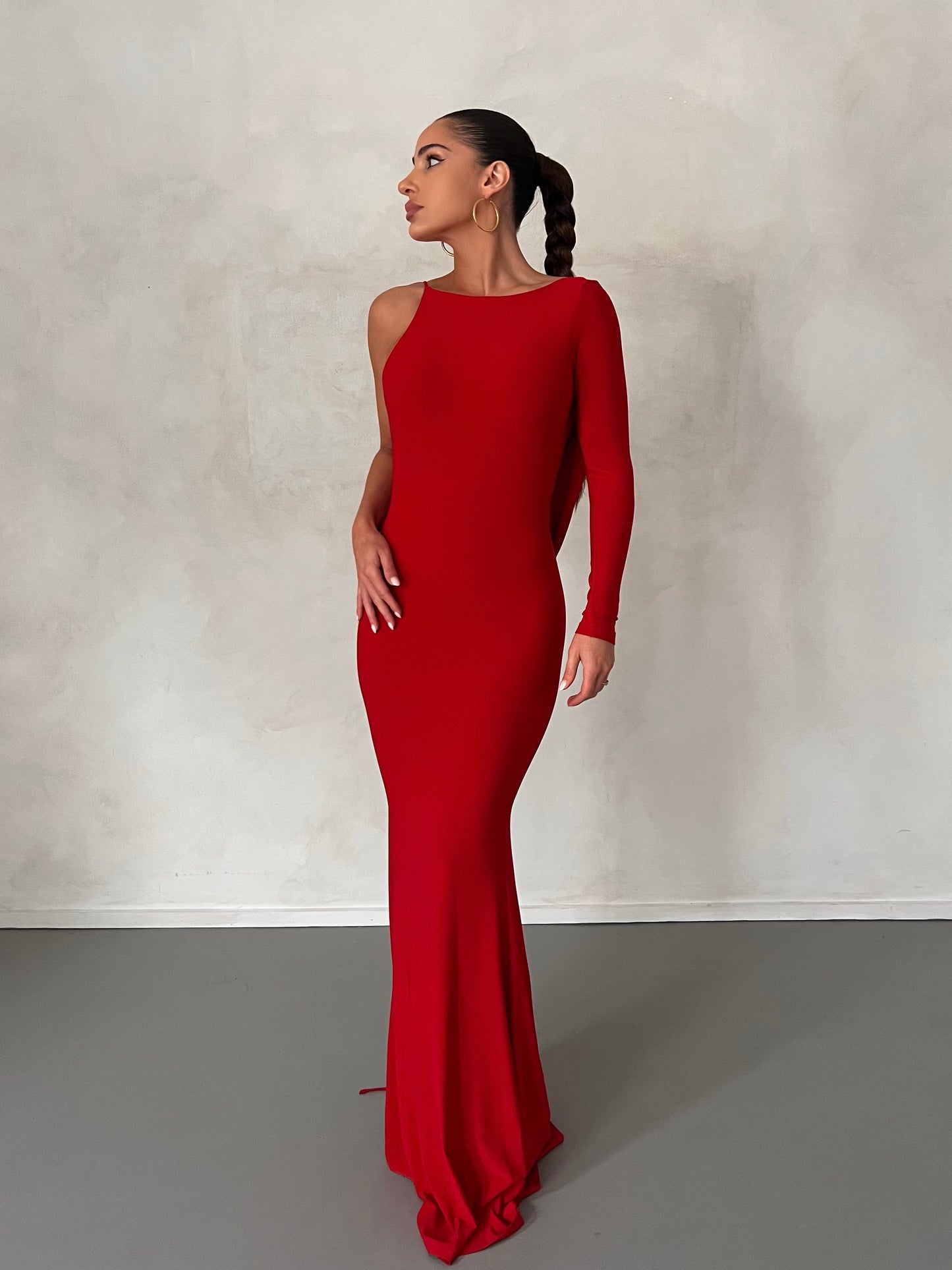 EMILIA REVERSIBLE GOWN - RED